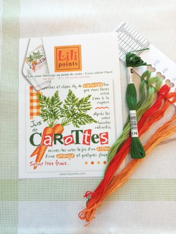 Lili Points kit carotte sur BONN liseré vert