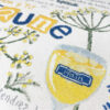 kit ''mon p'tit JAUNE '',  fils RICO et torchon BLANC rayures jaune – Image 4