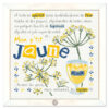 kit ''mon p'tit JAUNE '',  fils RICO et torchon BLANC rayures jaune – Image 3