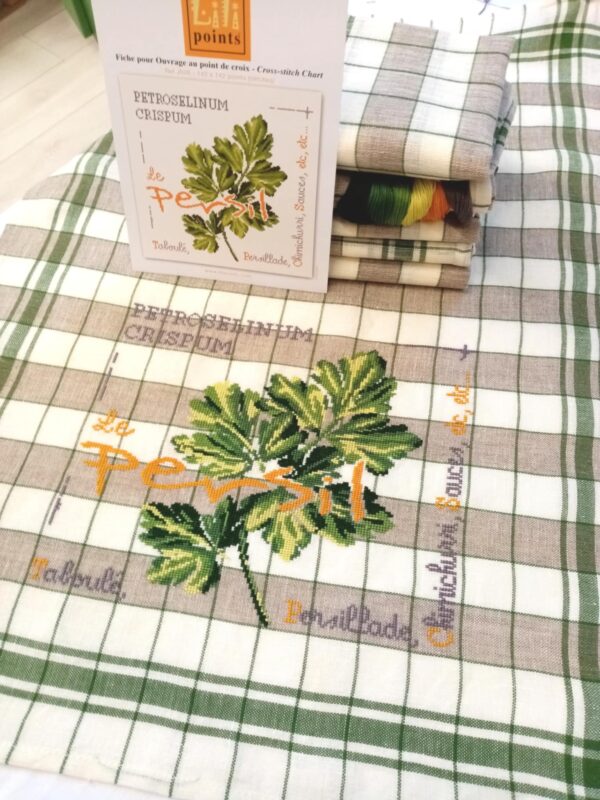 kit '' PERSIL '', fils RICO § torchon LIN à carreaux