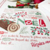KIT-''Ma-Bûche-de-Noël'' de Lilipoints-Torchon ISA Graziano à liserés marron – Image 2