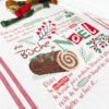 KIT-''Ma-Bûche-de-Noël'' de Lilipoints-Torchon ISA Graziano à liserés marron – Image 3
