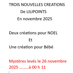 Lilipoints-trois nouveautés le 26 novembre 2025