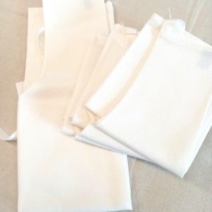 tablier adulte AIDA 5 Pts blanc, AVEC poche